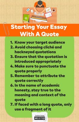 is it good to start an essay with a quote